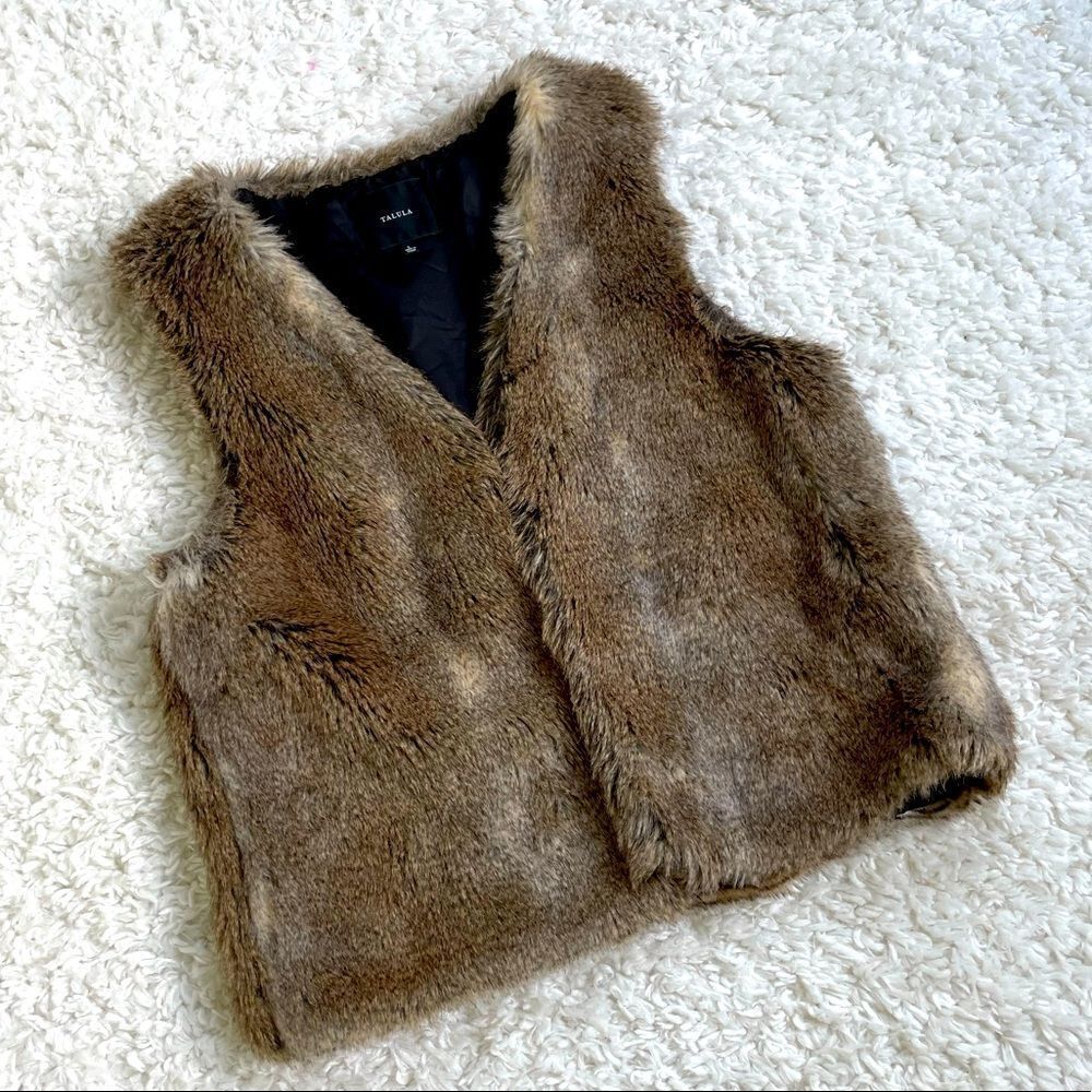 Talula Fsux Fur Open Style Vest